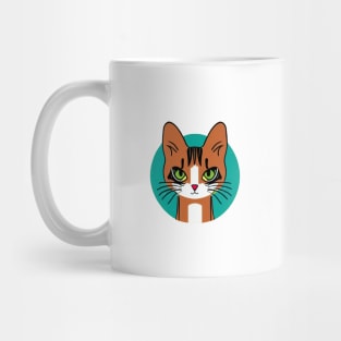 Brown cat illustration Mug